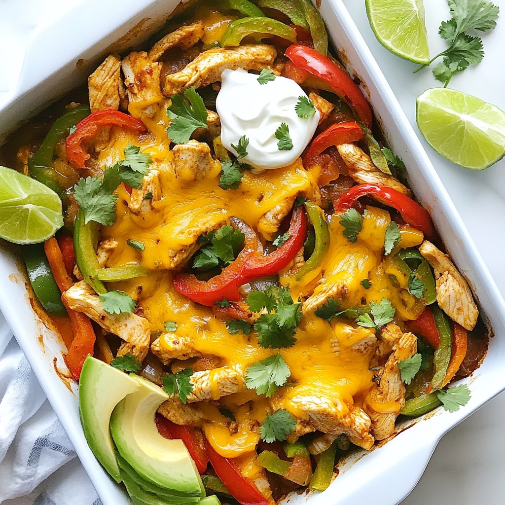 Loaded Chicken Fajita Bake Flavorful Weeknight Dinner