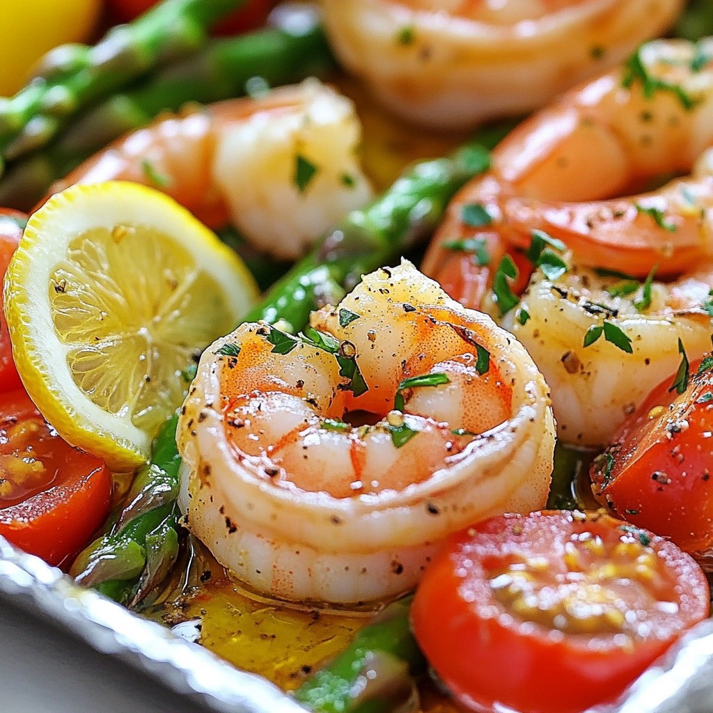 Lemon Garlic Shrimp Foil Packs Easy and Tasty Meal