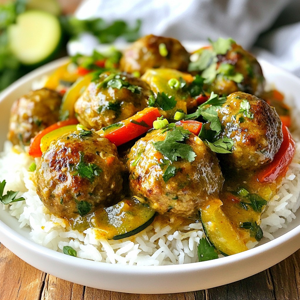 Thai Green Curry Meatballs Flavorful and Easy Recipe