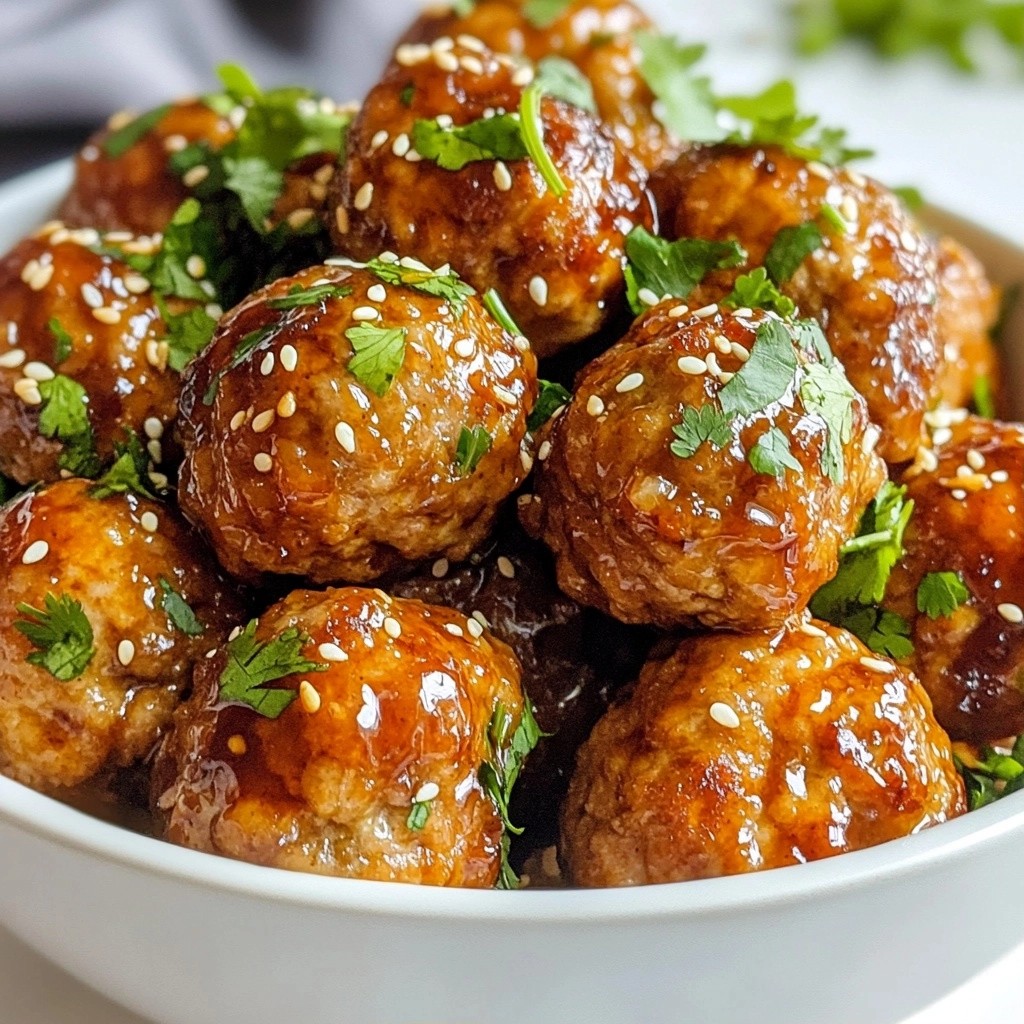 Easy Instant Pot Teriyaki Turkey Meatballs Recipe