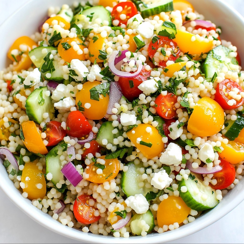 Lemon Herb Couscous Salad Fresh and Flavorful Recipe