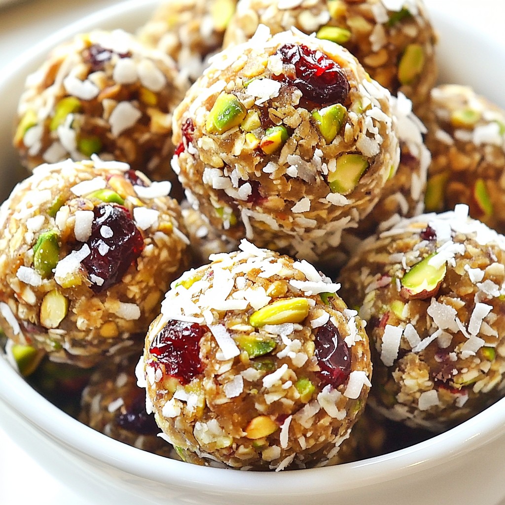Cranberry Pistachio Energy Bites Simple and Delicious
