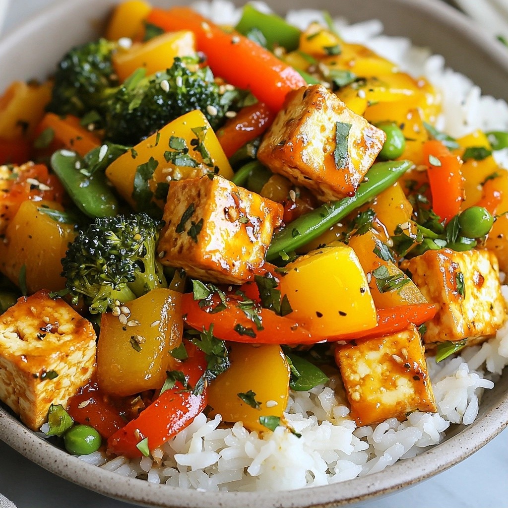 Tangy Instant Pot Lemon Herb Tofu Stir Fry Delight