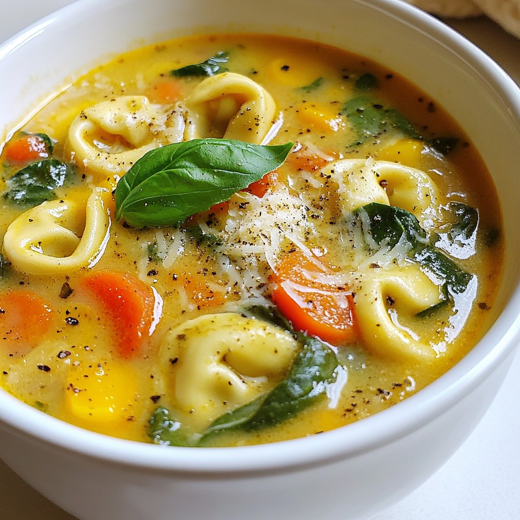 Creamy Tuscan Tortellini Soup Rich and Comforting Meal