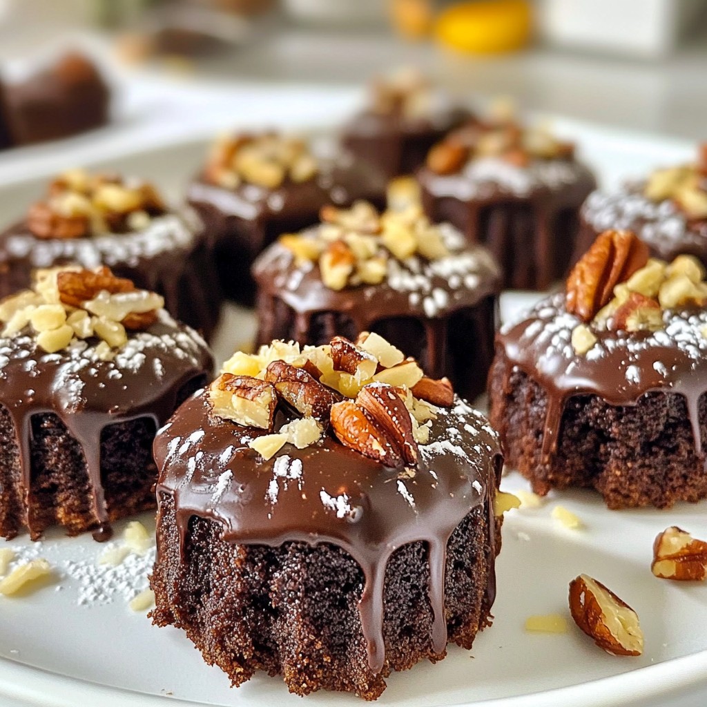 German Chocolate Brownie Bites Delightful and Easy Treat