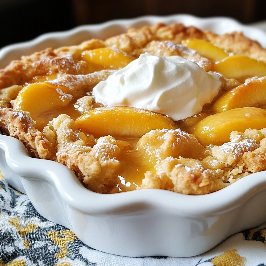 Fresh Peach Cobbler Delightful and Easy Dessert Recipe