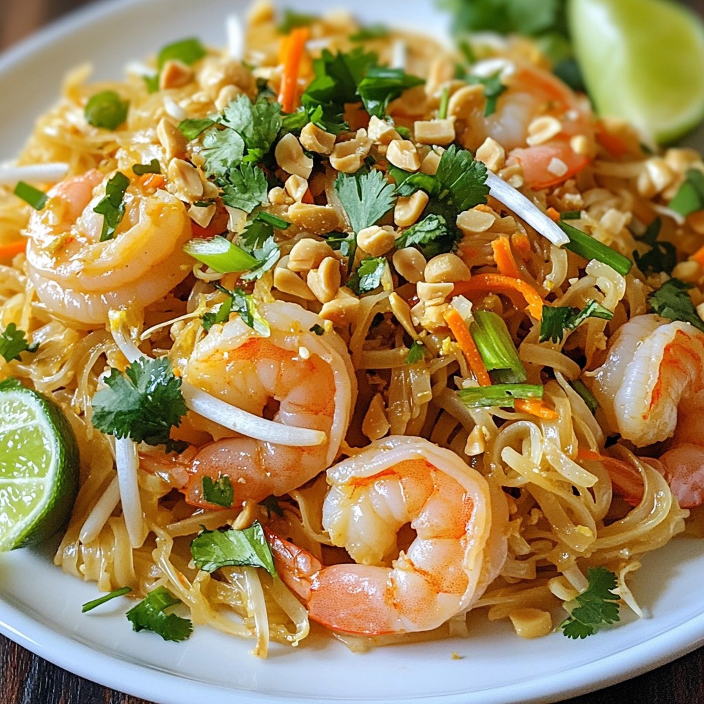 Savory Shrimp Pad Thai Quick and Easy Recipe