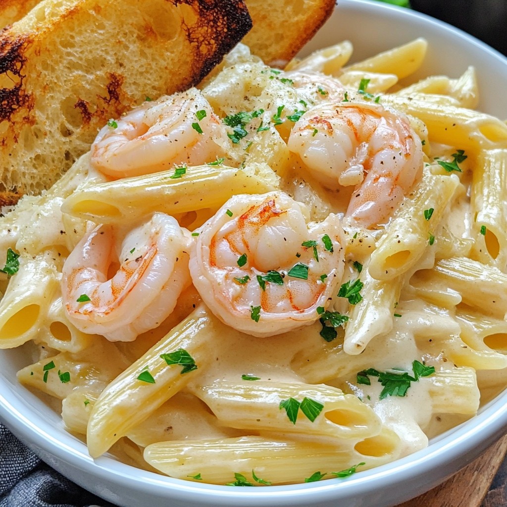 Savory Shrimp Alfredo Penne Recipe to Impress Guests