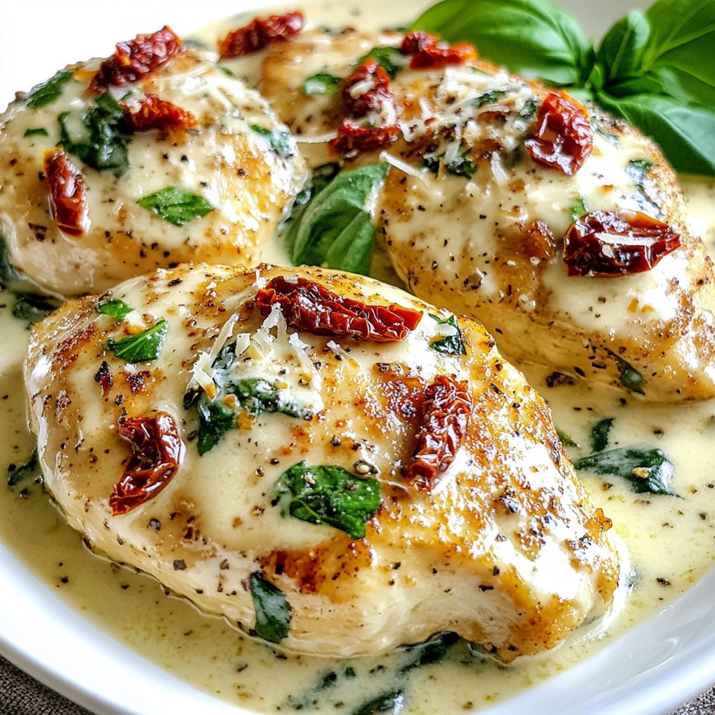 Creamy Garlic Tuscan Chicken Flavorful Dinner Delight