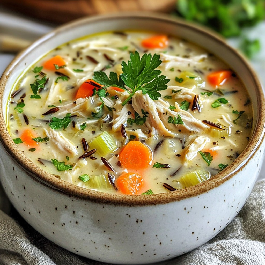 Hearty Instant Pot Chicken and Wild Rice Soup Recipe