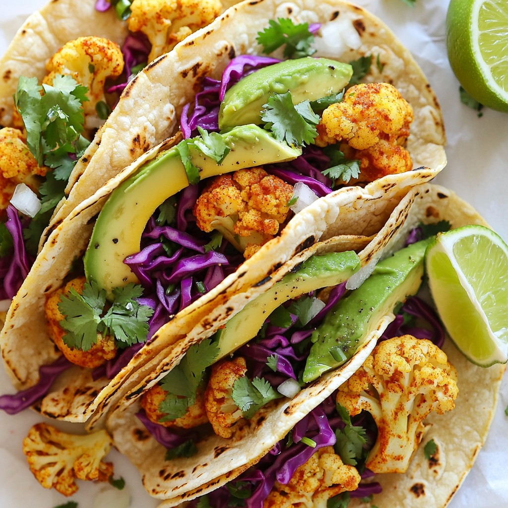 Roasted Cauliflower Tacos Flavorful and Fun Meal