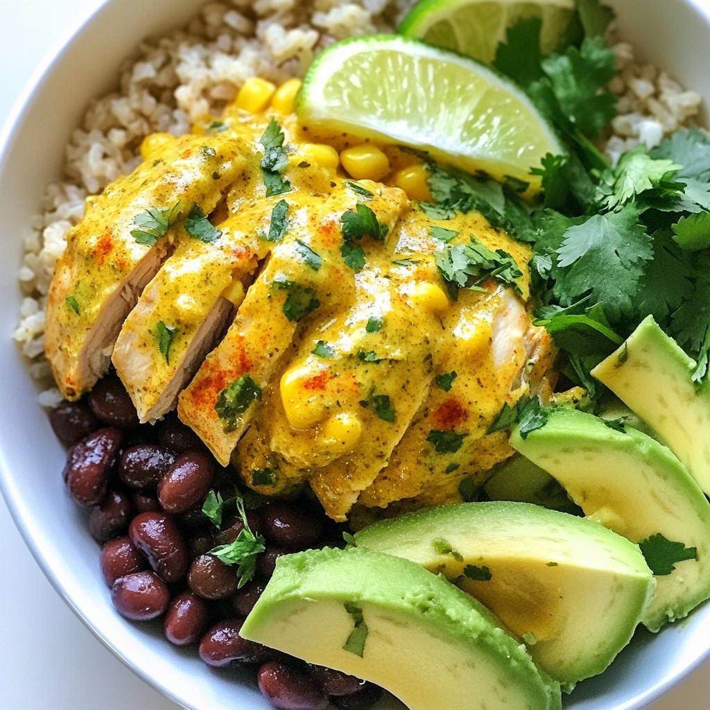 Easy Instant Pot Cilantro Lime Chicken Bowls Recipe