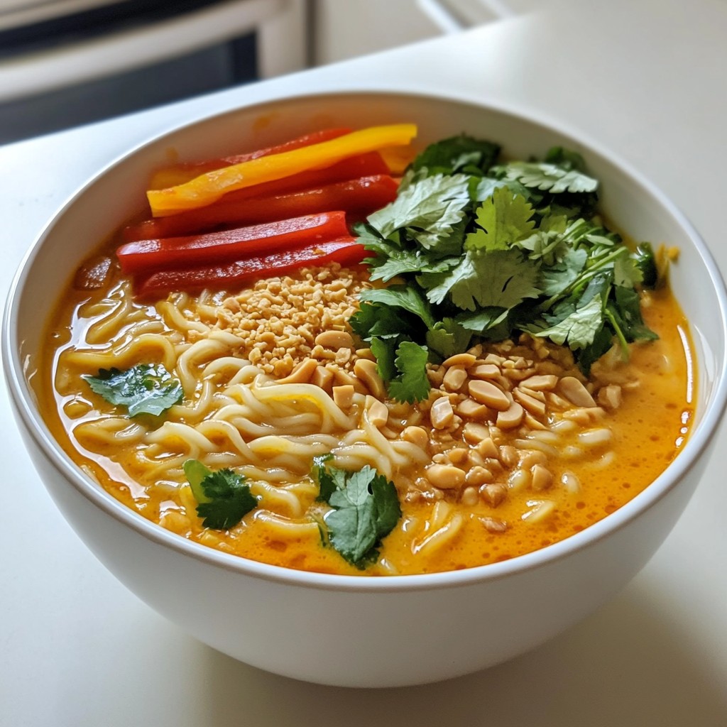 Spicy Peanut Ramen Soup Flavorful and Simple Recipe