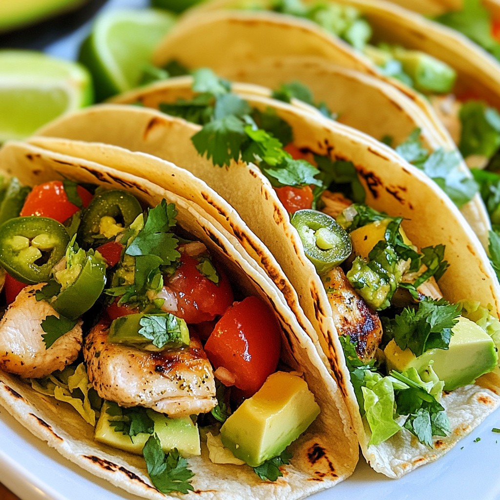 Jalapeño Lime Chicken Tacos Flavorful and Simple Meal