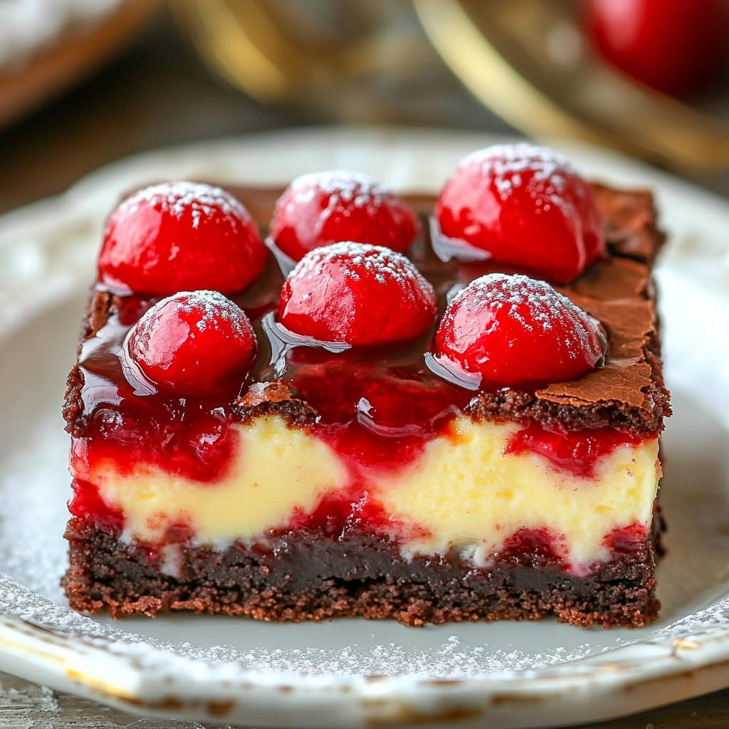 Cherry Cheesecake Brownies Delightful and Easy Treat