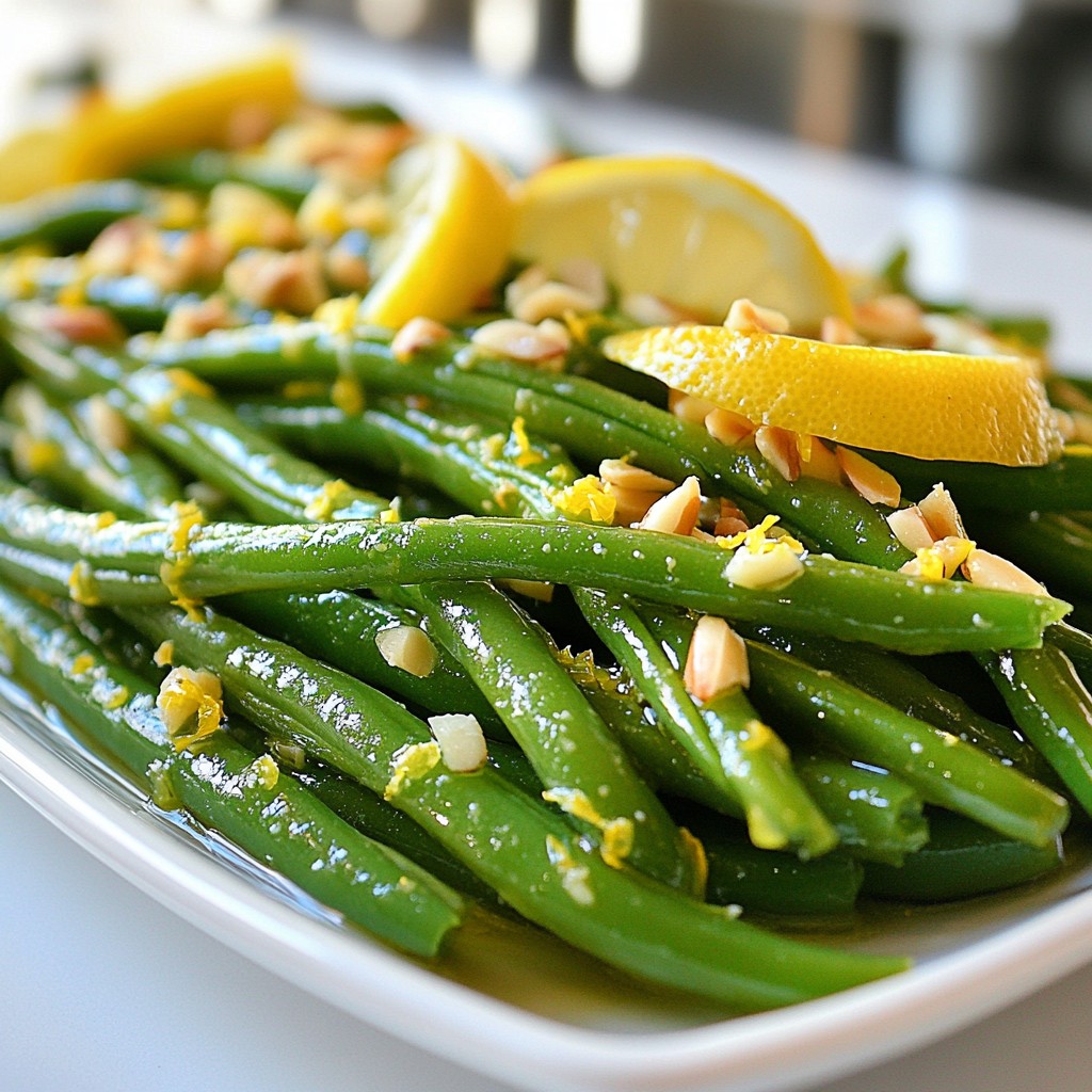Lemon Garlic Green Beans Flavorful and Simple Dish