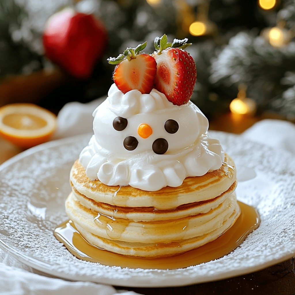 Snowman Pancake Stack Fun and Festive Recipe