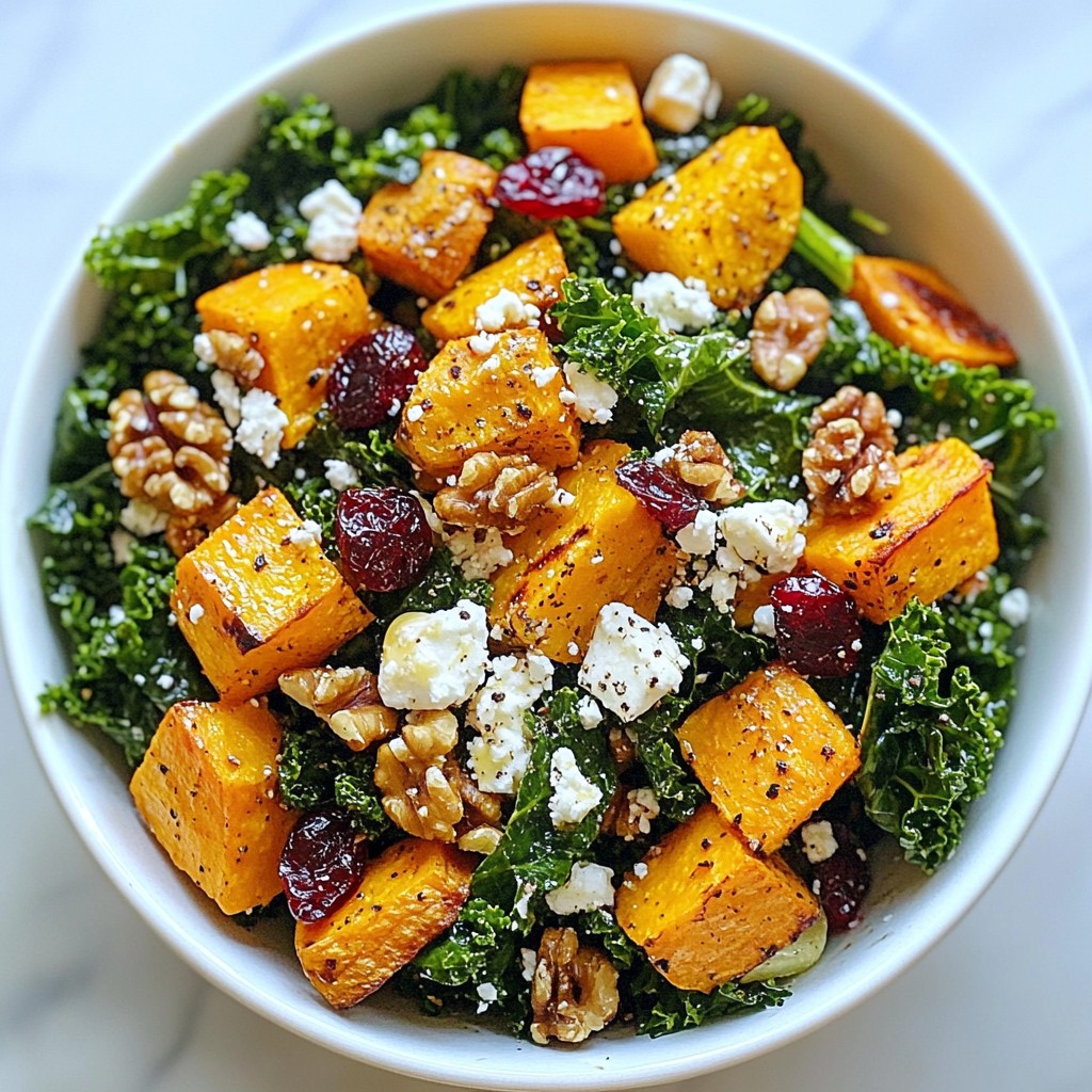 Sweet Potato Kale Salad Colorful and Flavorful Dish