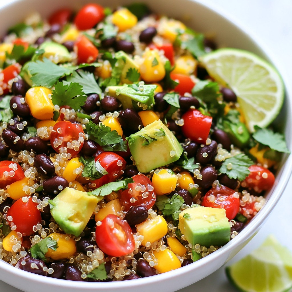 Quinoa Black Bean Salad Flavorful and Healthy Option