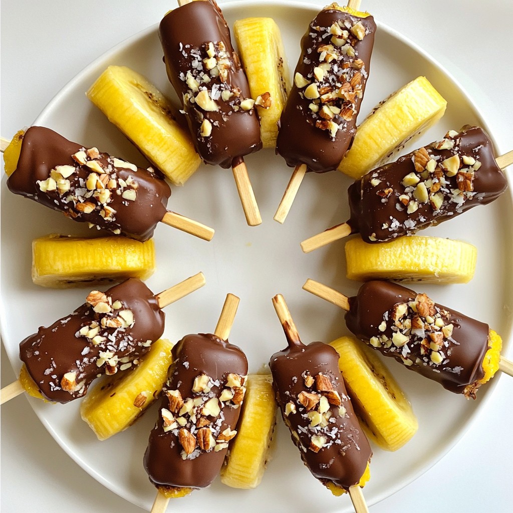 Chocolate Covered Banana Pops Delightful Dessert Treat