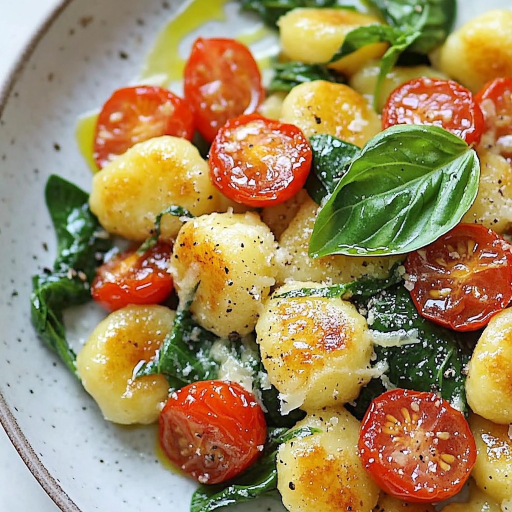 One Pan Garlic Parmesan Gnocchi Quick and Easy Dish
