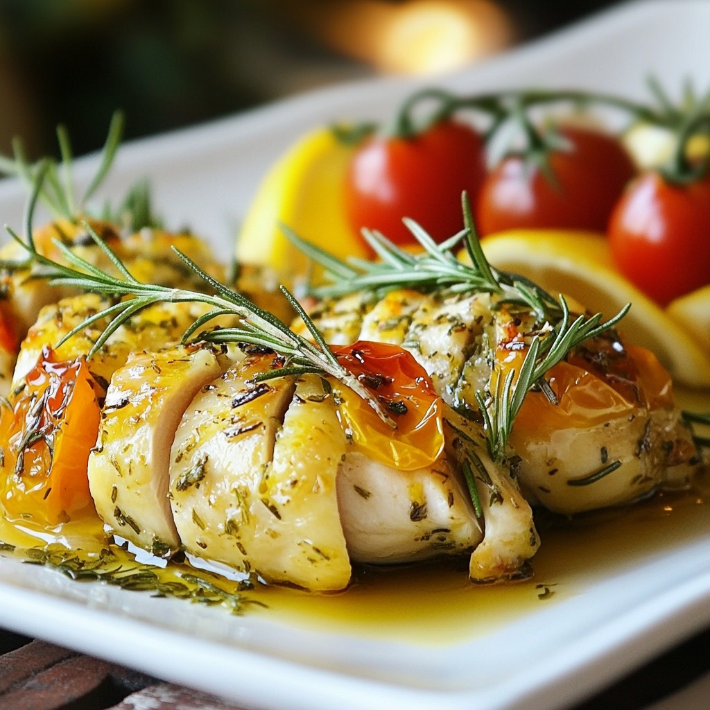 Rosemary Garlic Hasselback Chicken Flavor Explosion
