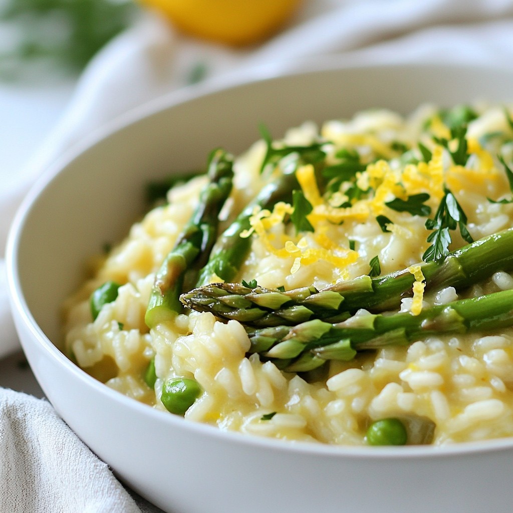 One-Pot Lemon Asparagus Risotto Cozy and Simple Meal