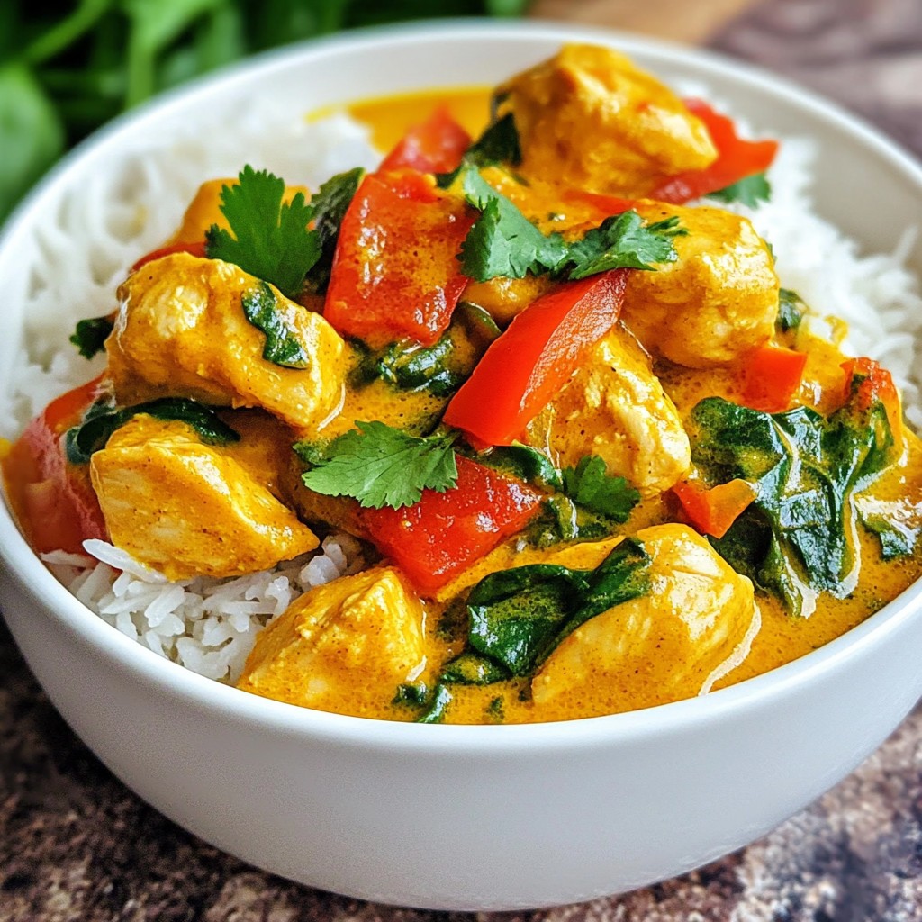 Creamy Coconut Chicken Curry Tasty and Simple Dish