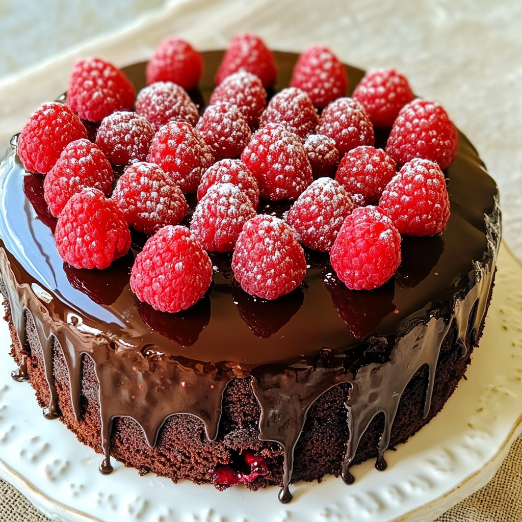 Chocolate Raspberry Truffle Cake Delightful Dessert Ideas