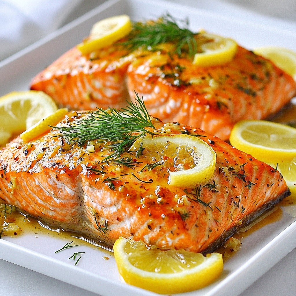 Garlic Lemon Dill Salmon Simple and Tasty Dinner