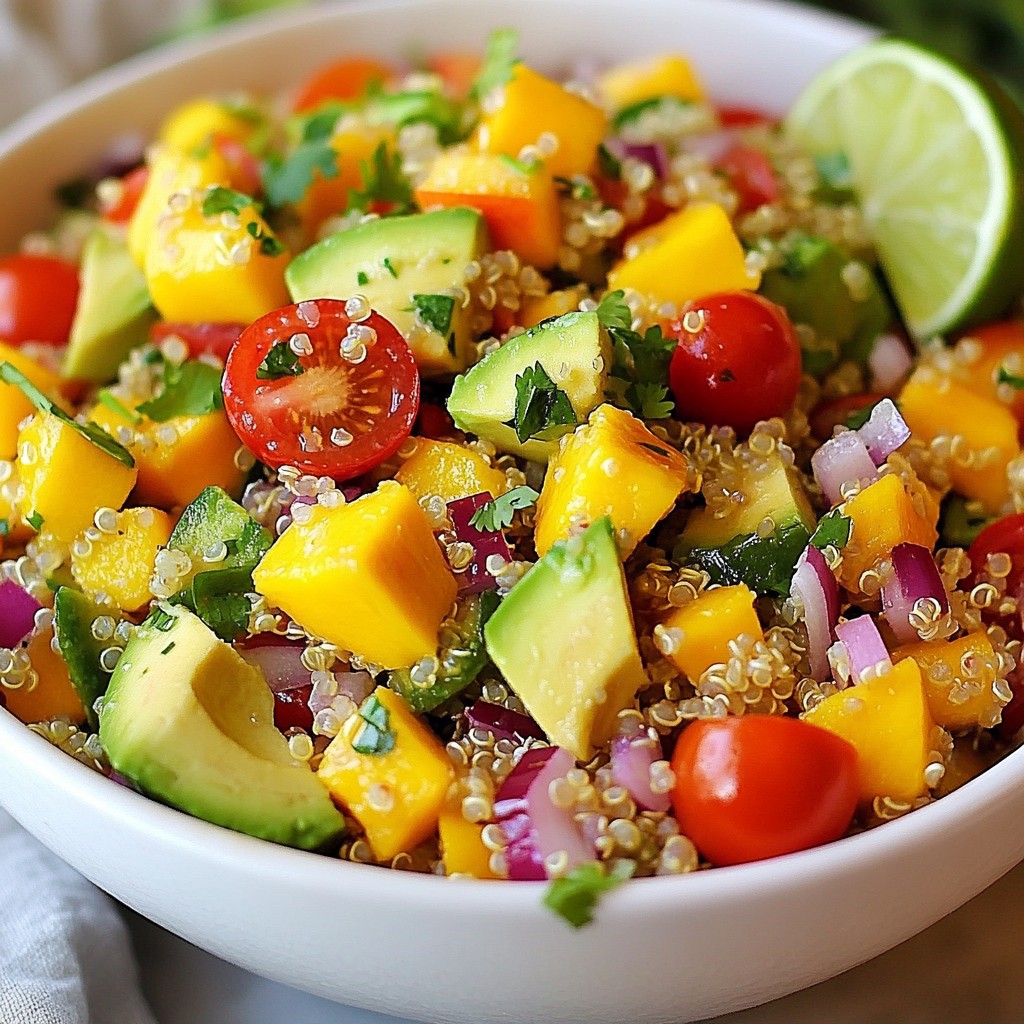 Mango Avocado Quinoa Salad Fresh and Flavorful Meal