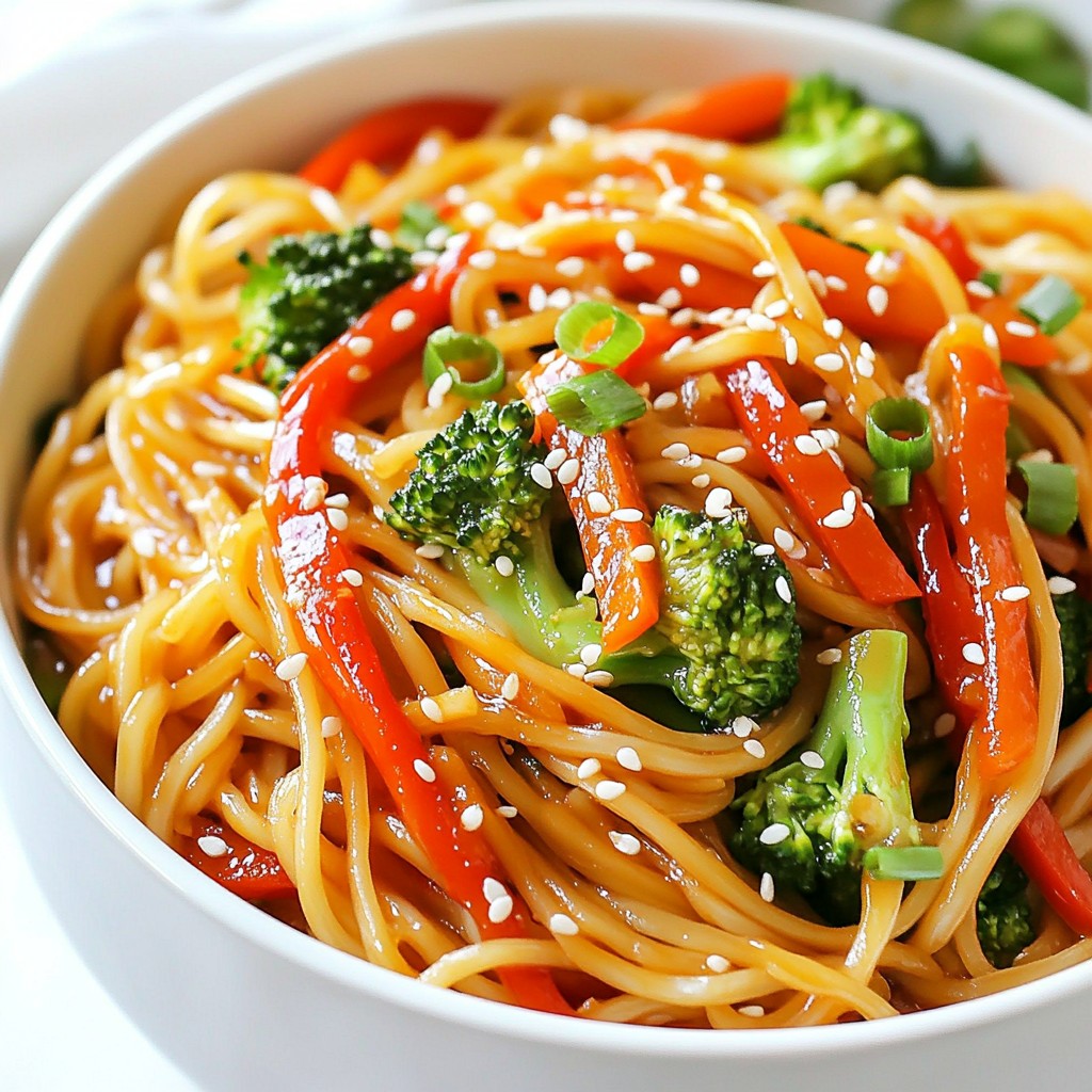 Sweet Chili Garlic Noodles Flavorful and Easy Recipe
