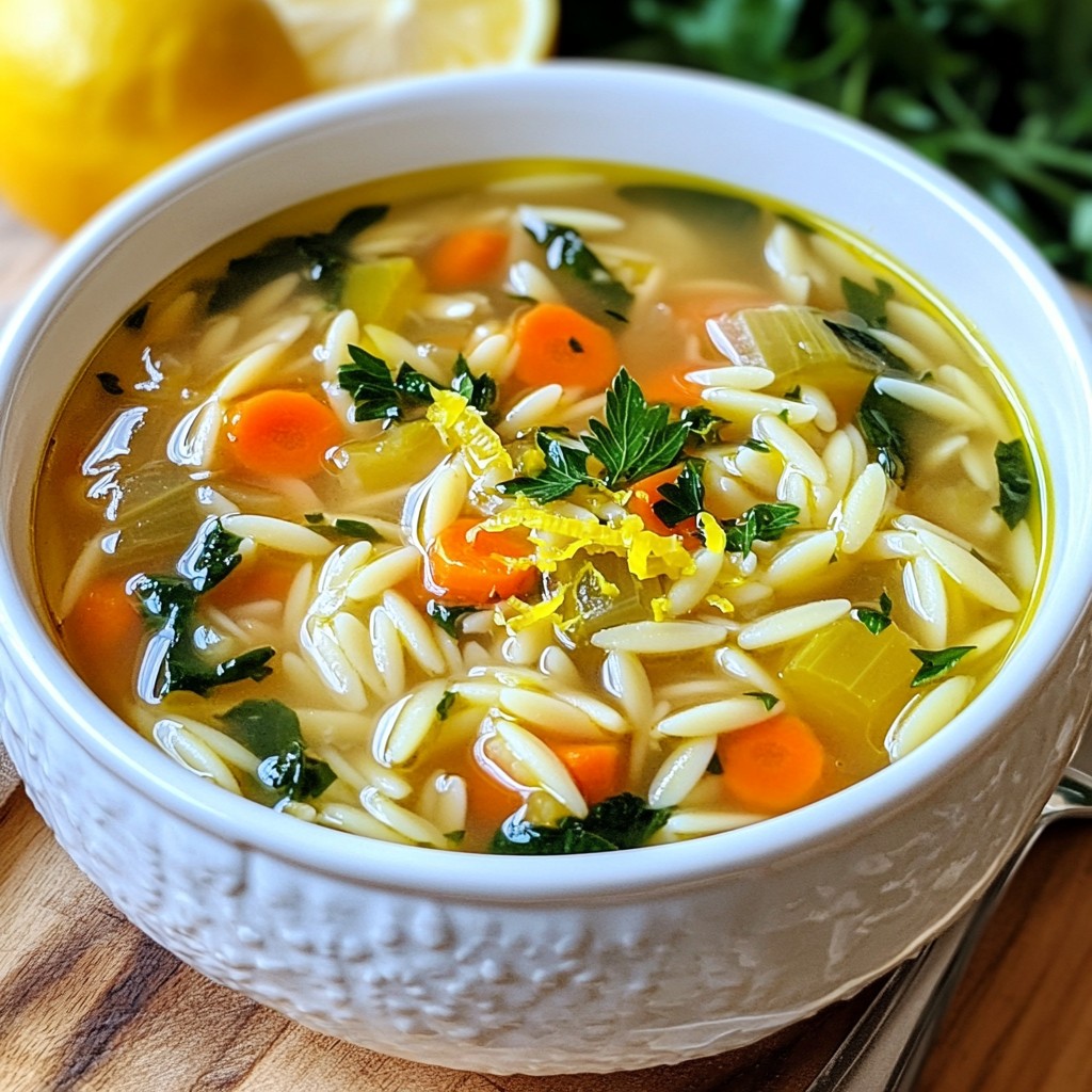Greek Lemon Orzo Soup Simple and Satisfying Recipe