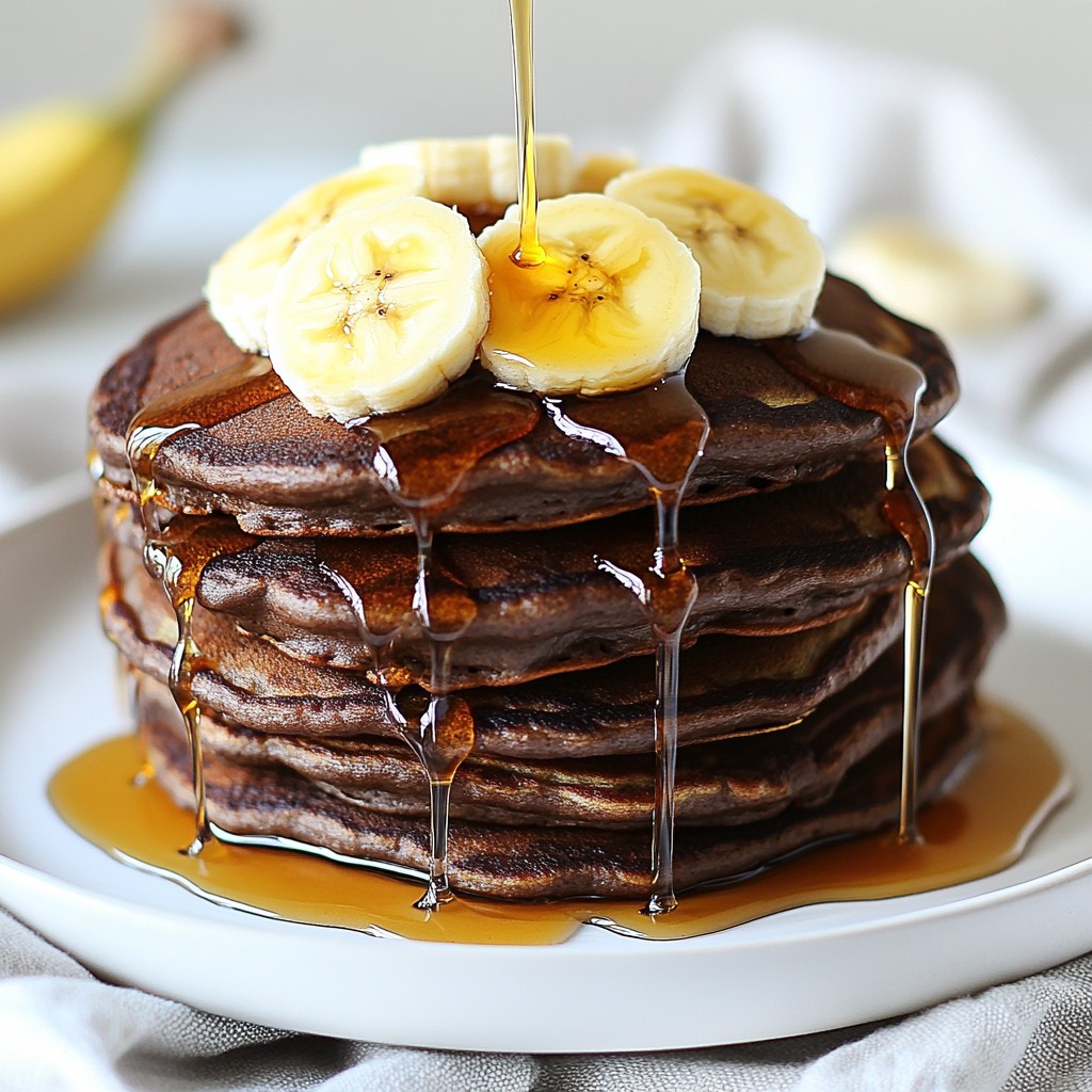 Chocolate Banana Protein Pancakes Easy and Healthy Treat