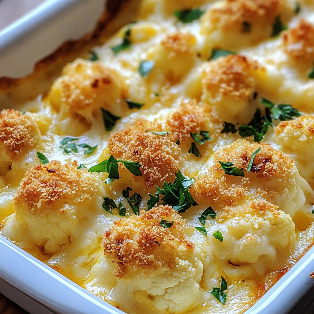 Cheesy Cauliflower Gratin Irresistible and Creamy Dish