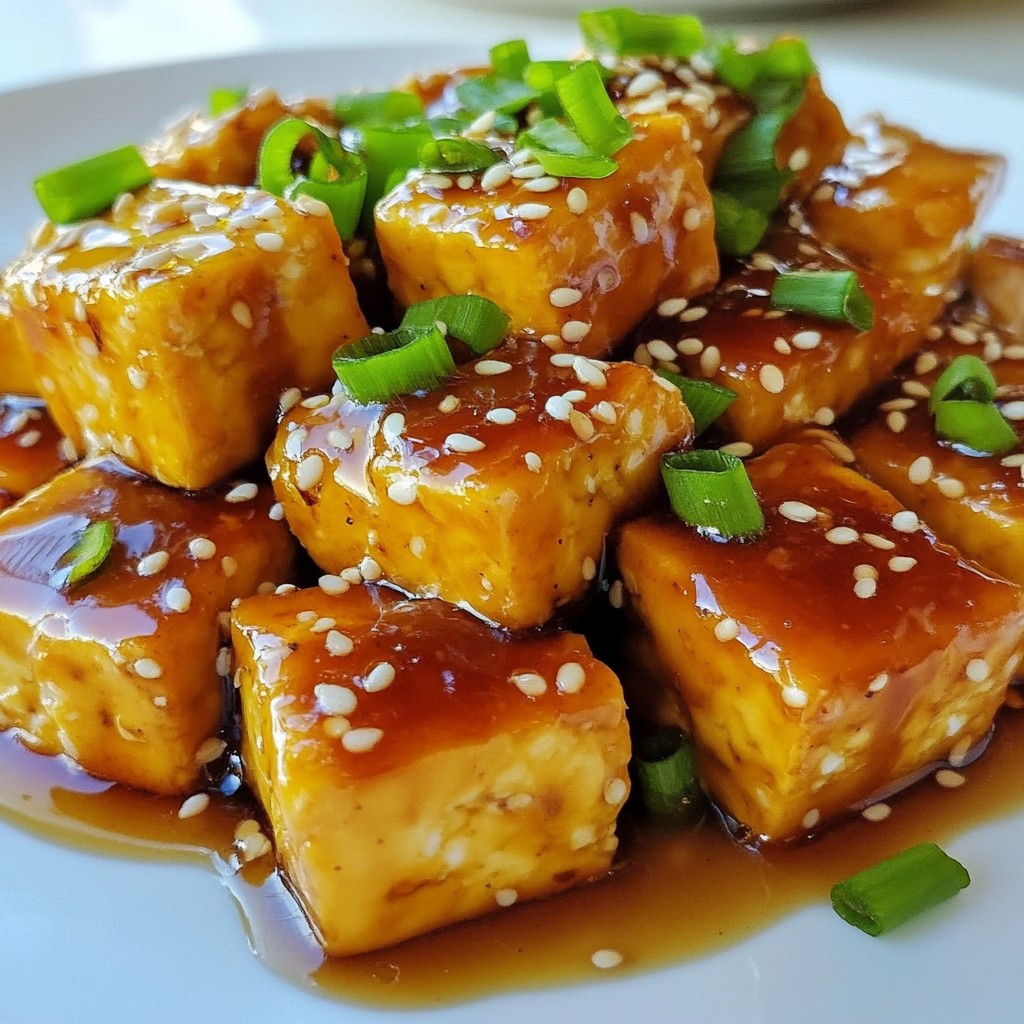 Honey Garlic Sesame Tofu Tasty and Simple Recipe
