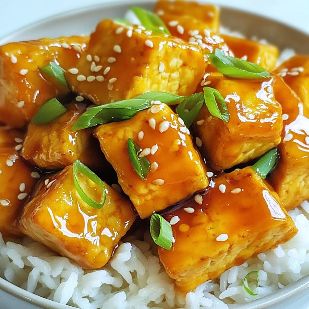 Orange Teriyaki Glazed Tofu Delightful and Easy Recipe