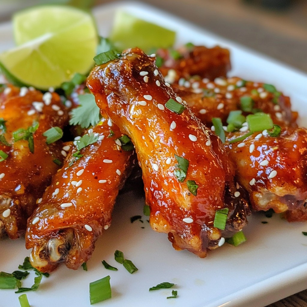 Spicy Sriracha Honey Wings Savory and Simple Recipe