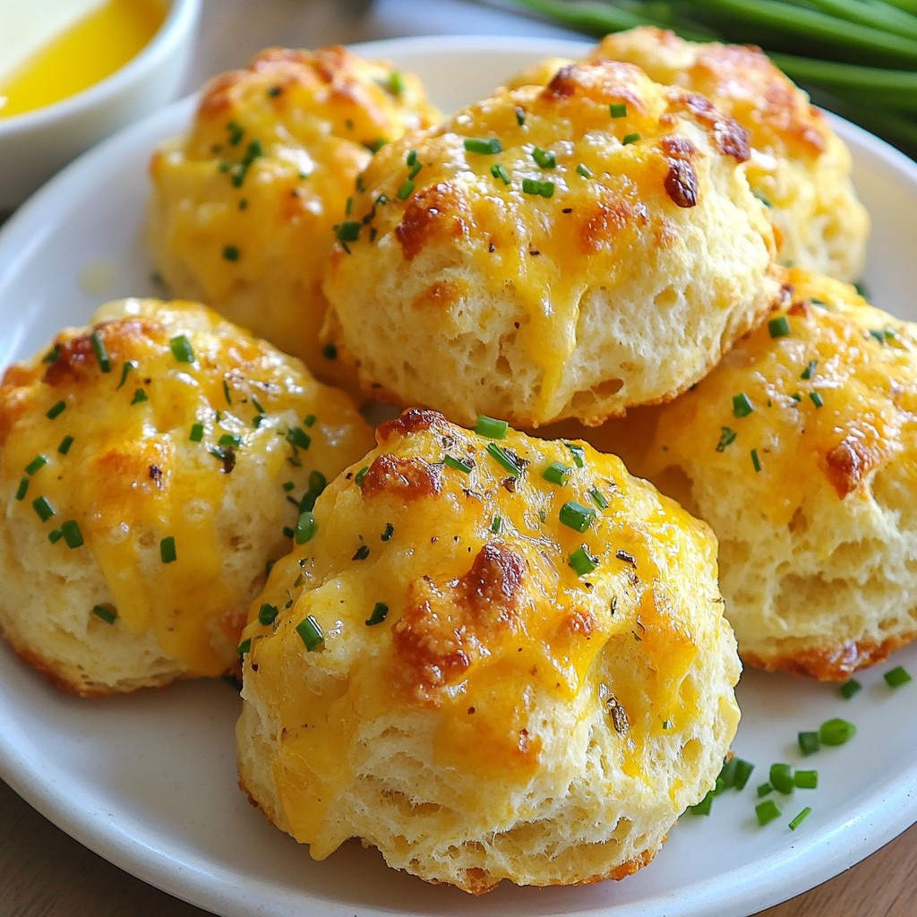 Cheddar Garlic Drop Biscuits Easy and Tasty Recipe