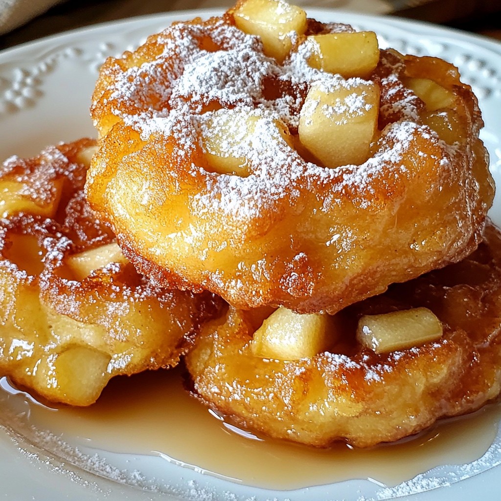 Maple Glazed Apple Fritters Cozy and Tasty Treat