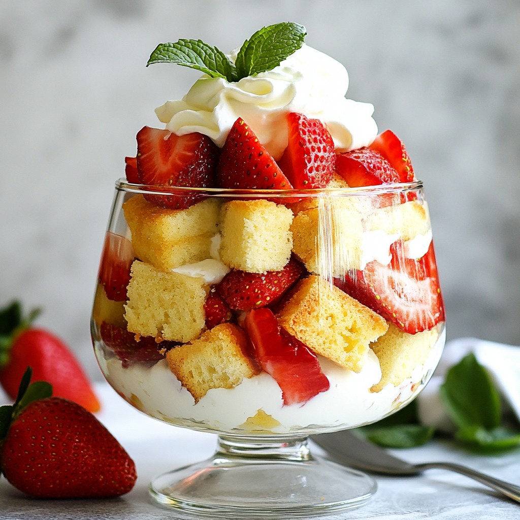 Strawberry Pound Cake Trifle Delightful Dessert Treat
