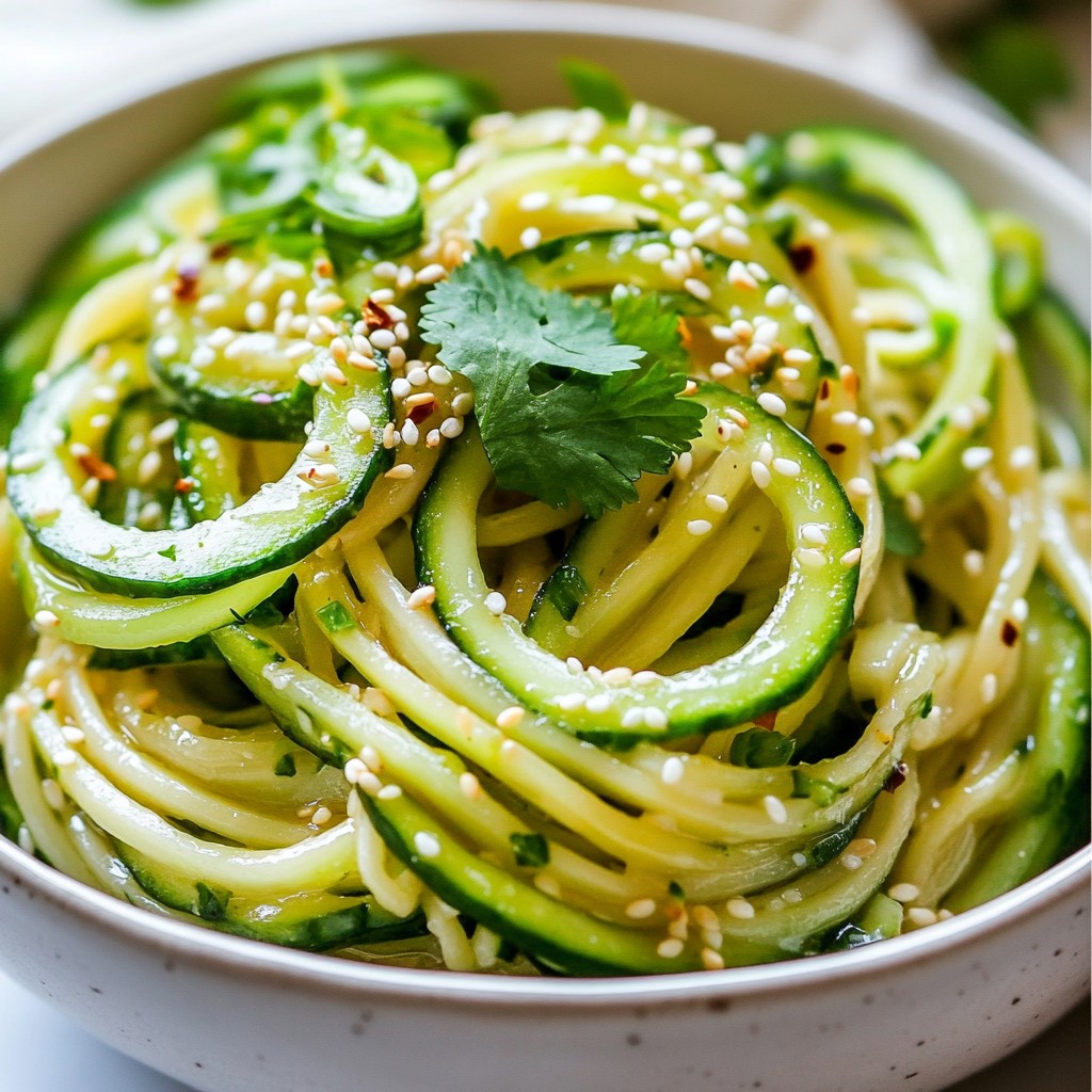 Asian Sesame Cucumber Noodles Fresh and Flavorful Meal