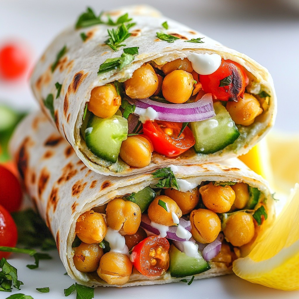 Chickpea Shawarma Wraps Flavorful and Simple Recipe