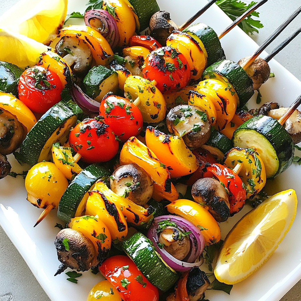 Lemon Herb Grilled Vegetable Kabobs Flavorful Delight