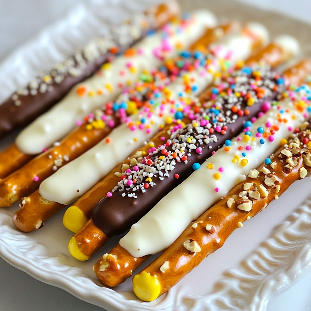 Chocolate Covered Pretzel Rods Irresistible Crunchy Treat