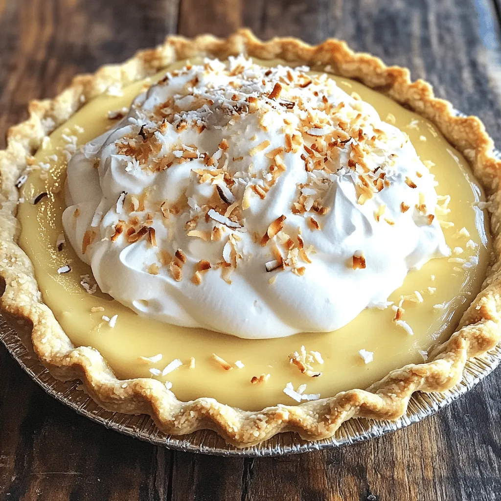 Coconut Cream Pie Delightful and Easy Recipe Guide